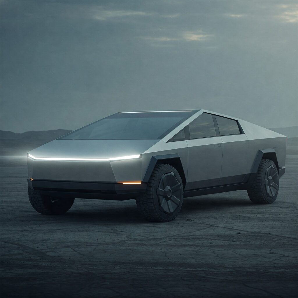 tesla-cybertruck-gujrat-1024x1024 टेस्ला साइबरट्रक (Tesla Cybertruck) की भारत में एंट्री: गुजरात में स्पॉट हुआ