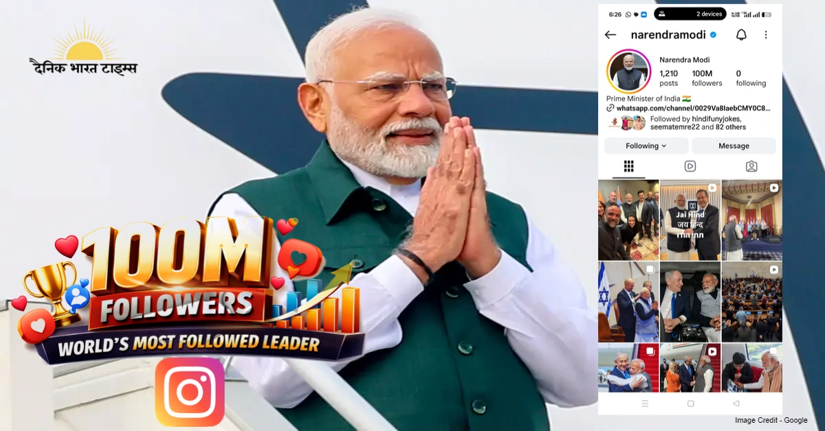 Narendra Modi Instagram Followers